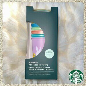 ⭐️ Starbucks 2025 Easter/Spring Color-Changing Reusable Grande Hot Cups 6pk NWT